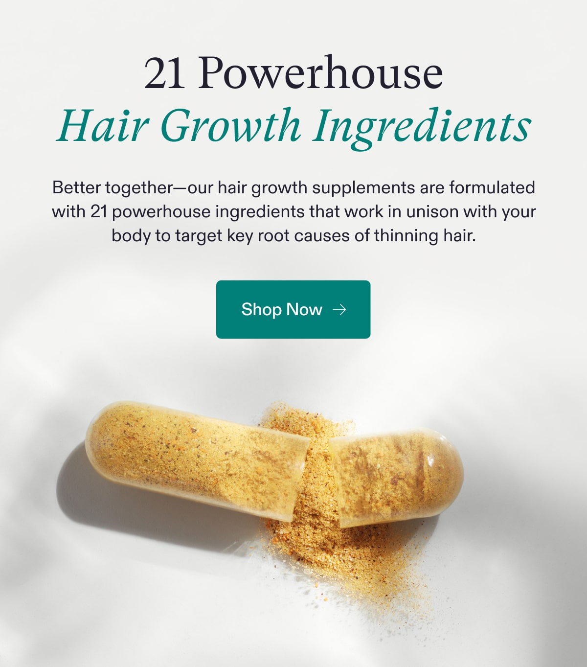 21 powerful hair growth ingredients. Nutrafol